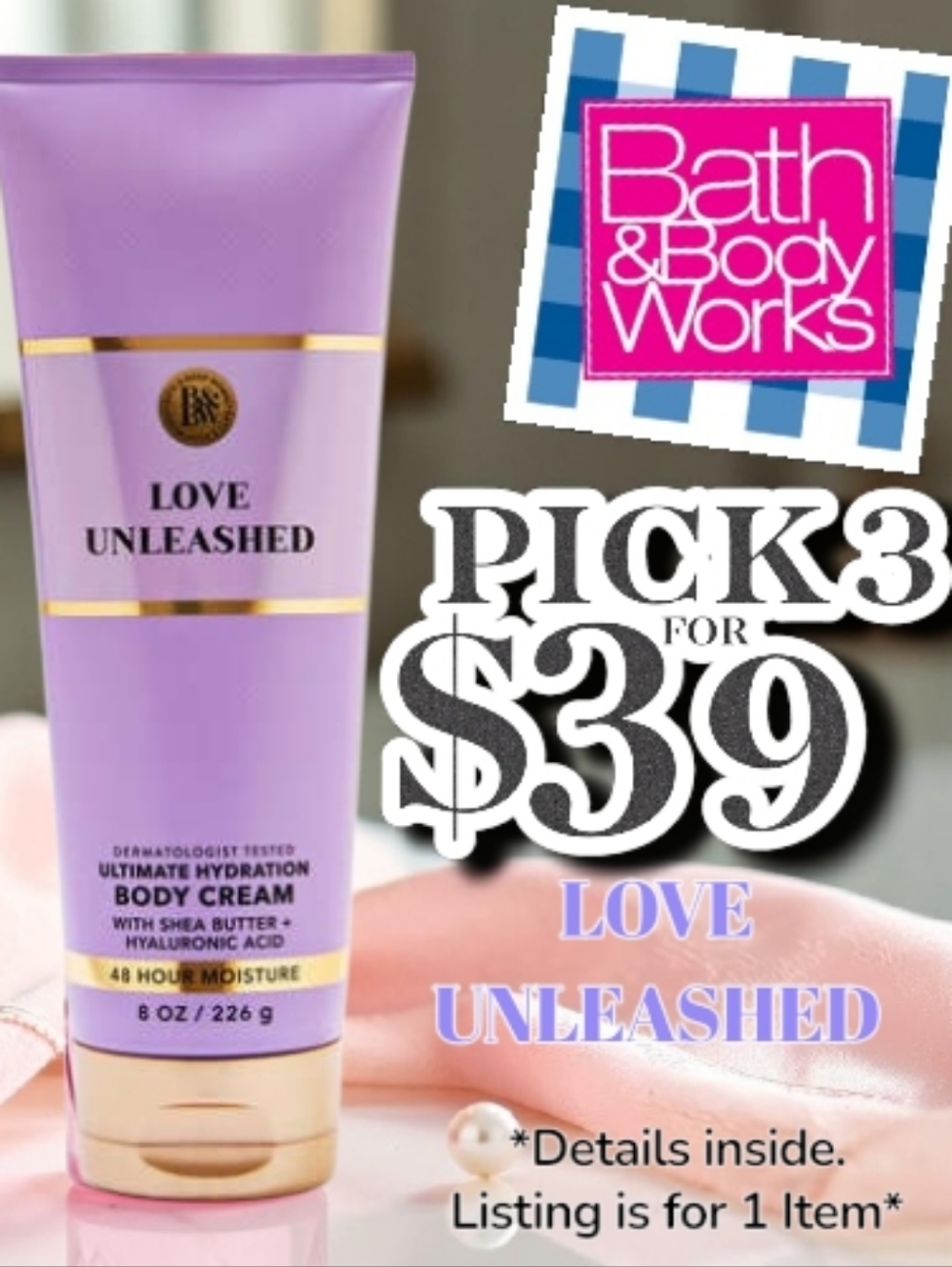 Bath & Body Works Luxury Collection Love Unleashed Body Cream